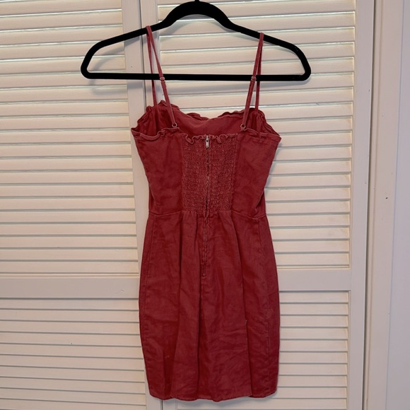 Reformation Red Mini Dress - Picture 2 of 4